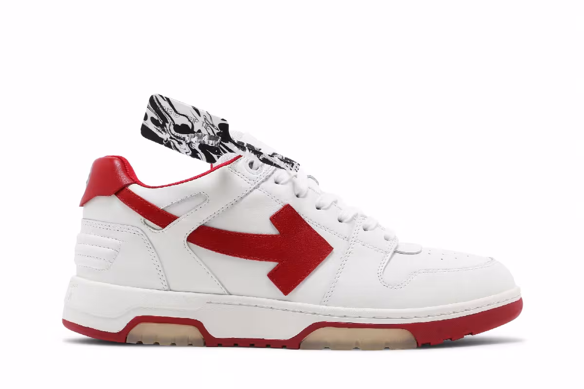 Off-White Out of Office Low White Red, view 2