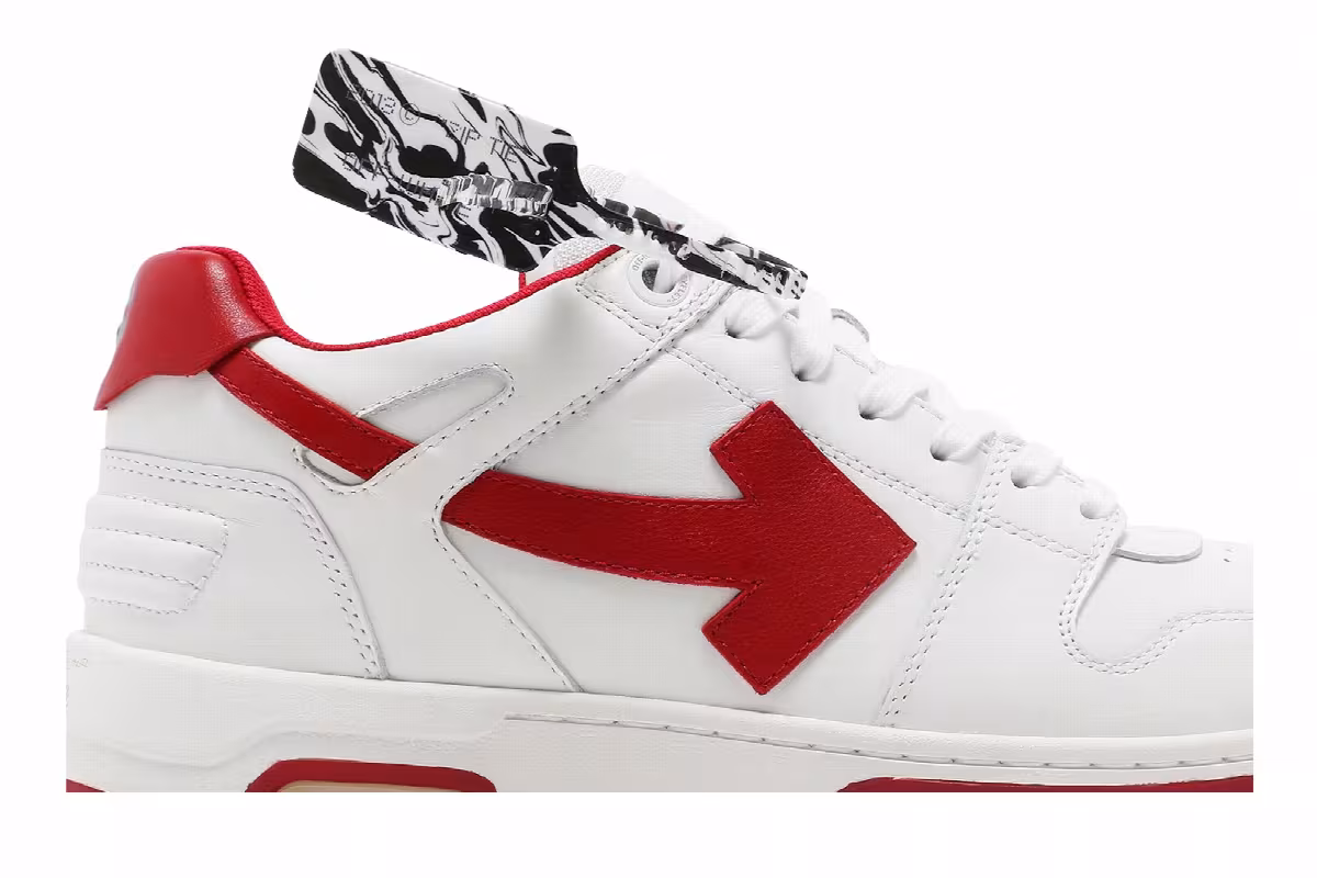 Off-White Out of Office Low White Red, view 3