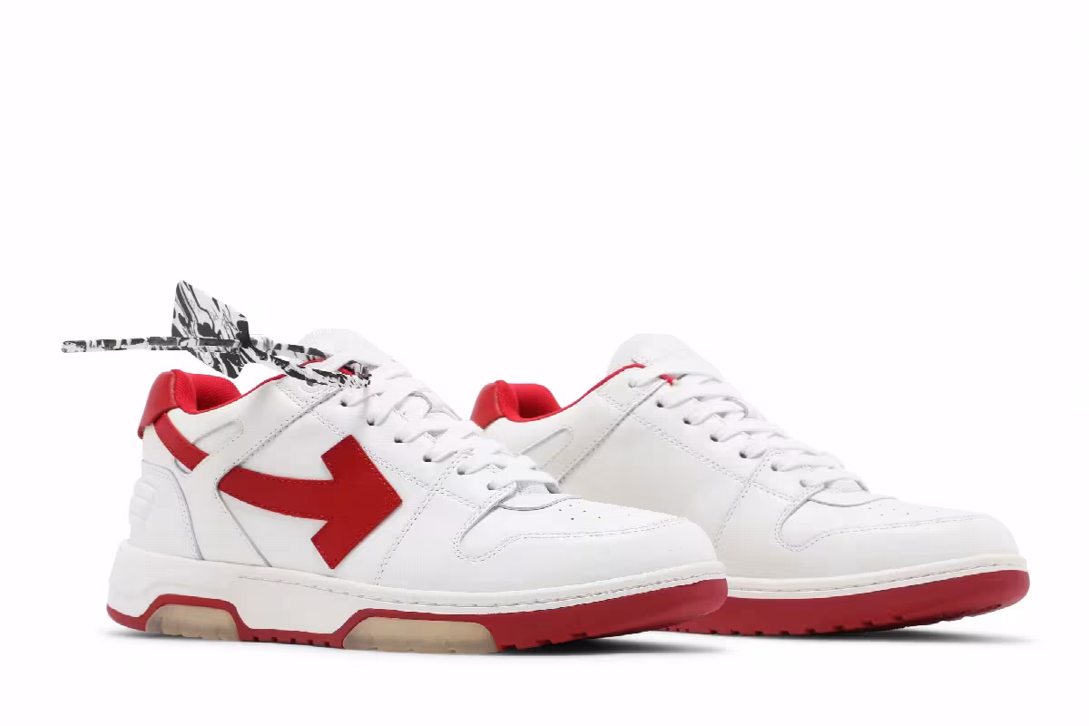 Off-White Out of Office Low White Red, view 9