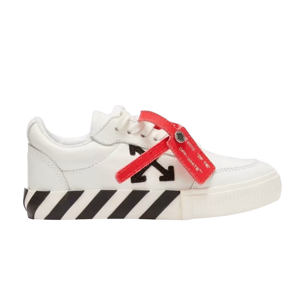 Off-White Vulc Sneaker Kids White Black Leather
