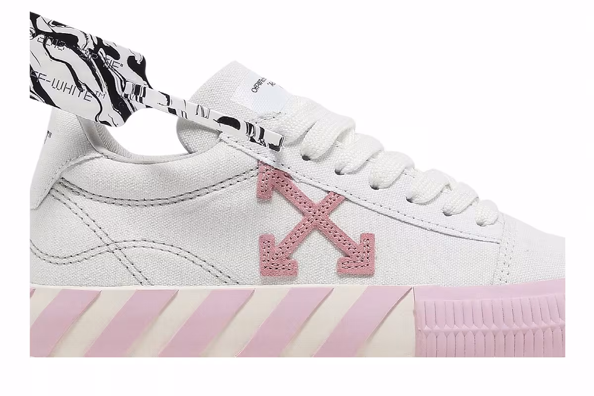 Off-White Women's Vulc Sneaker White Pink 2021, view 3