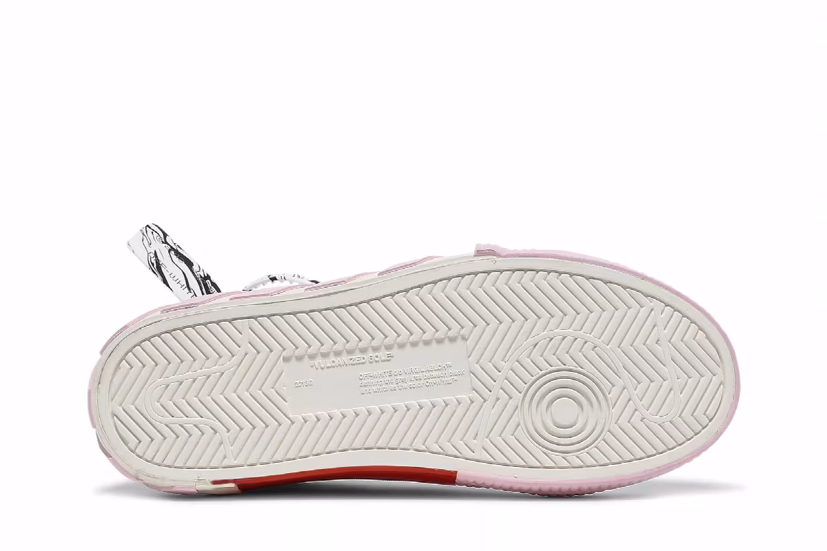 Off-White Women's Vulc Sneaker White Pink 2021, view 5