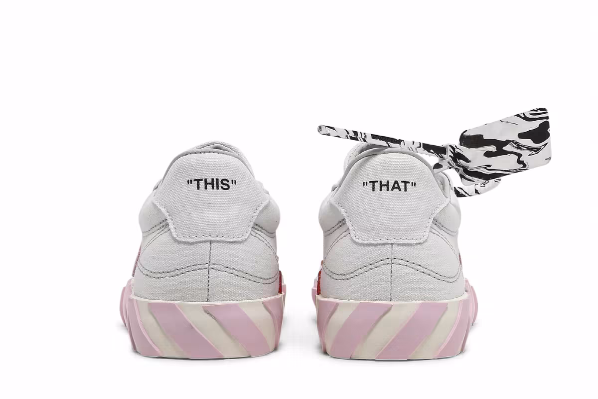 Off-White Women's Vulc Sneaker White Pink 2021, view 7