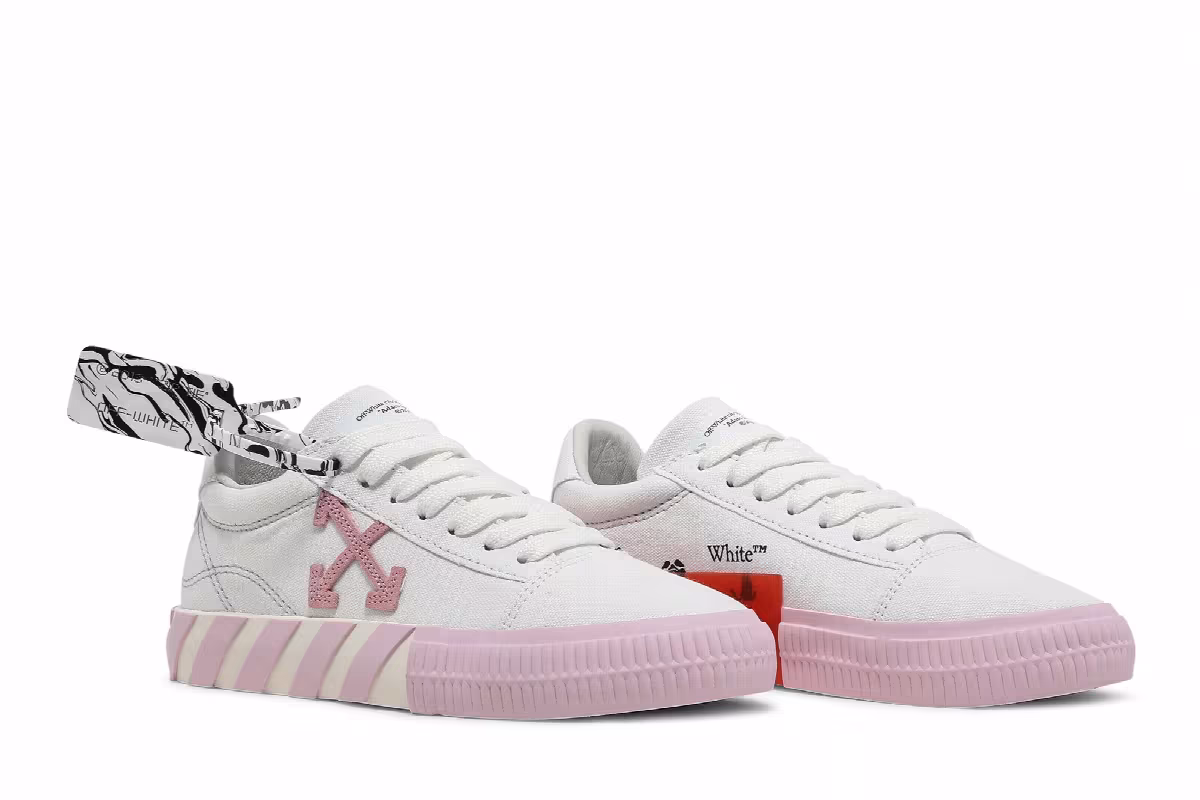 Off-White Women's Vulc Sneaker White Pink 2021, view 9