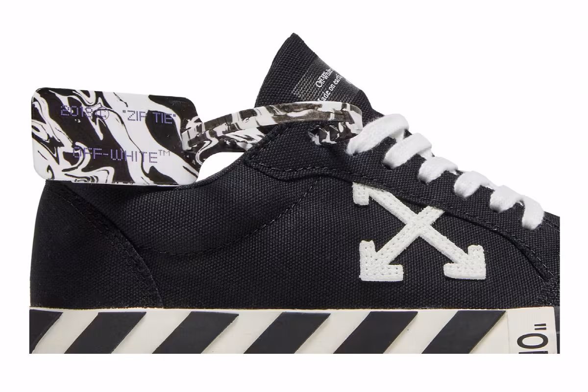 Off-White Vulc Low Black White, view 3