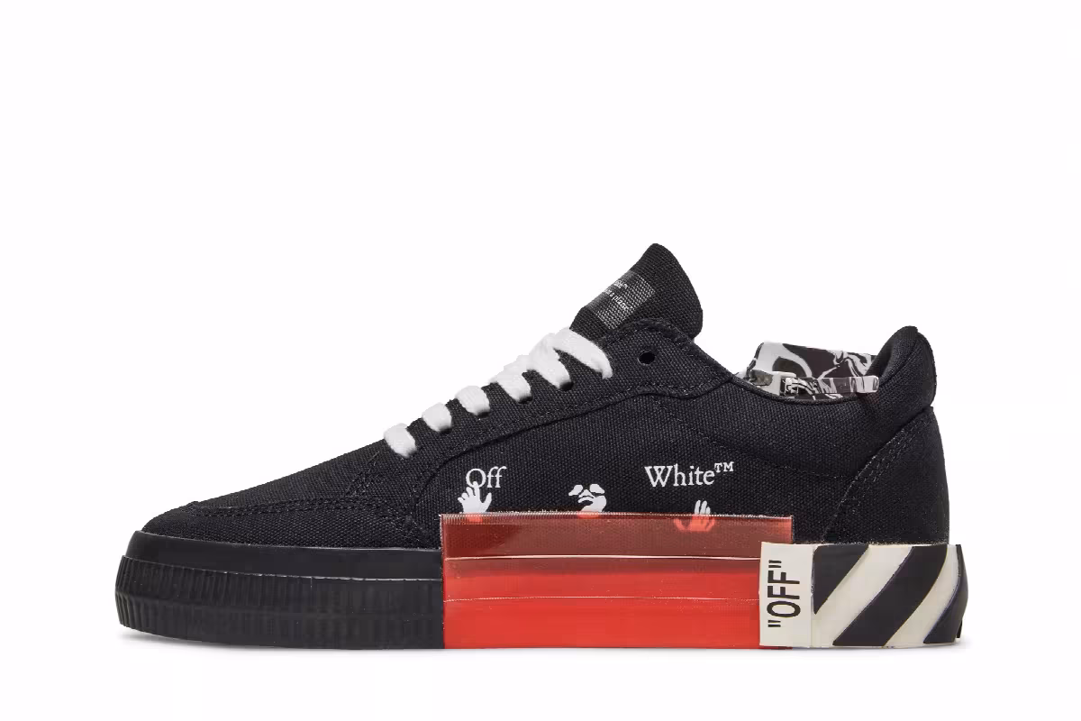 Off-White Vulc Low Black White, view 4