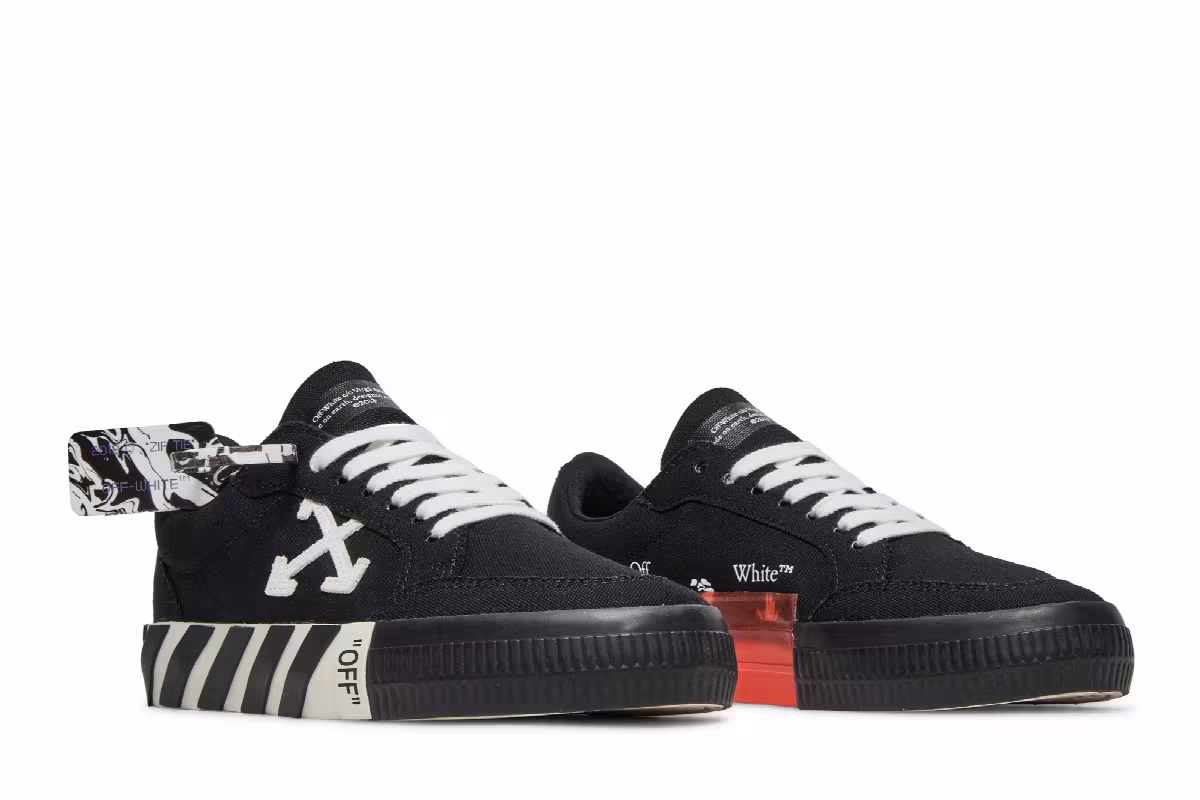 Off-White Vulc Low Black White, view 9