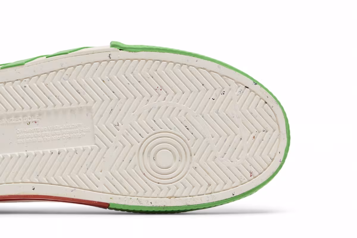 Off-White Vulc Sneaker White Fluo Green, view 6