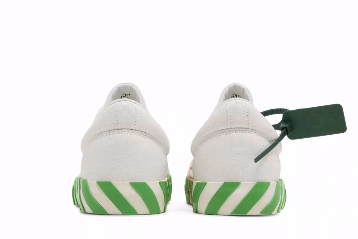 Off-White Vulc Sneaker White Fluo Green, view 7