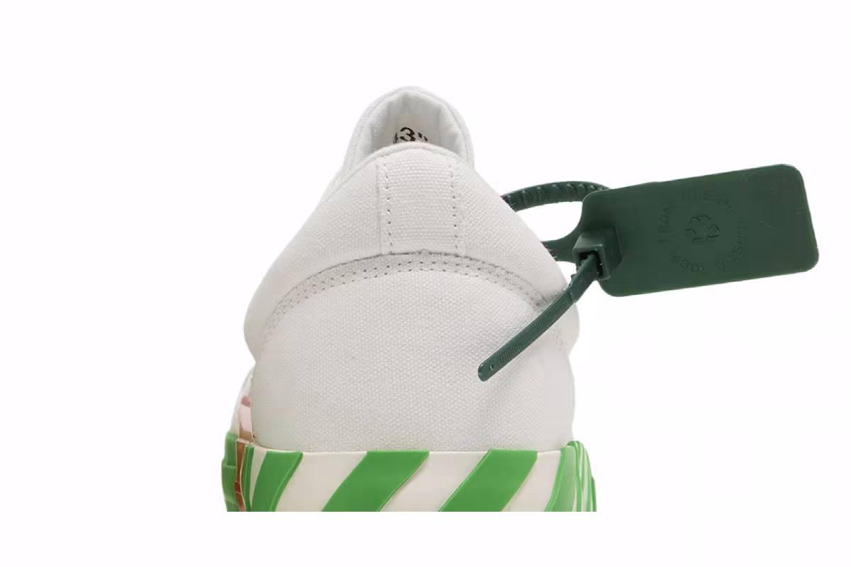 Off-White Vulc Sneaker White Fluo Green, view 8