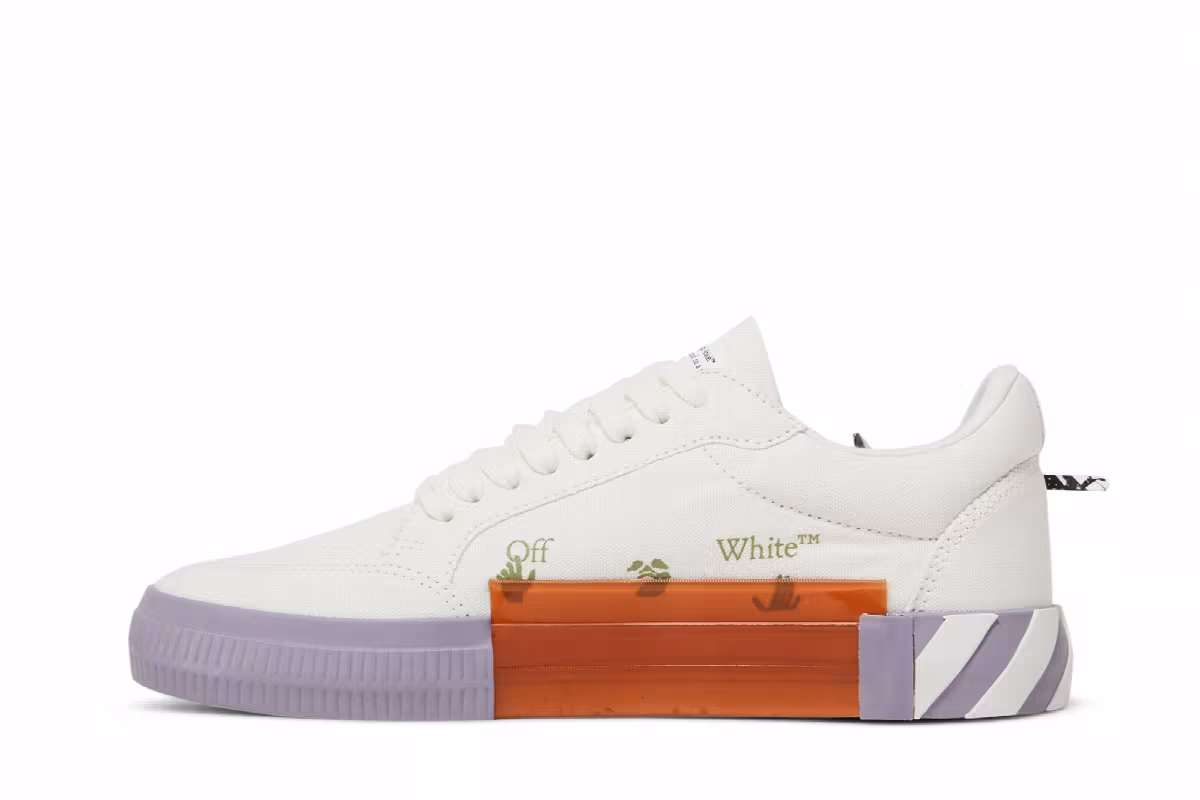Off-White Vulc Sneaker White Lavender, view 4