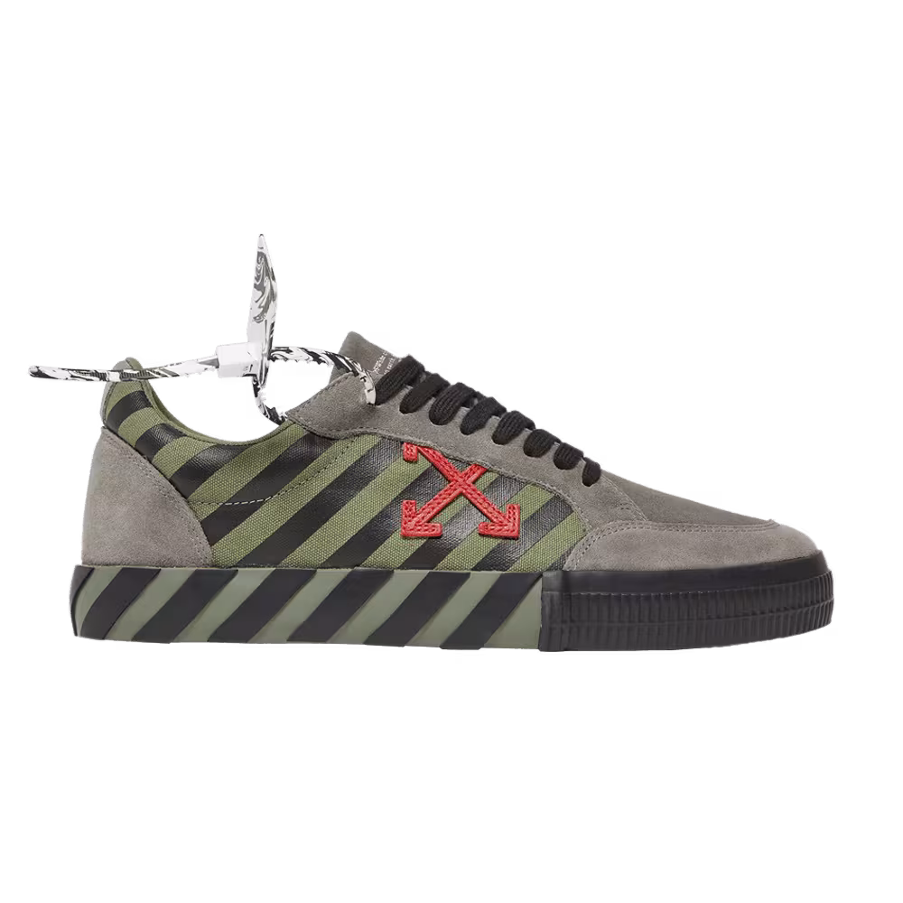 Off-White Vulc Sneaker Low Khaki Red