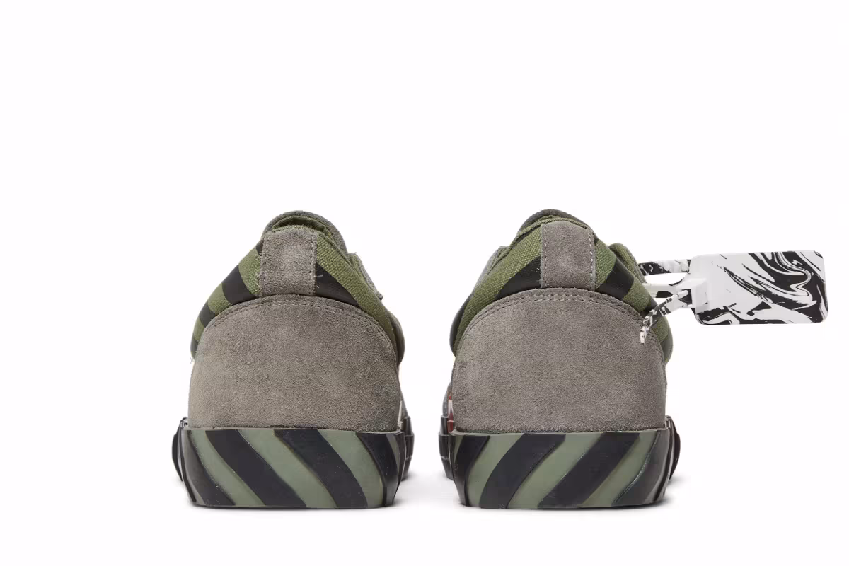 Off-White Vulc Sneaker Low Khaki Red, view 7