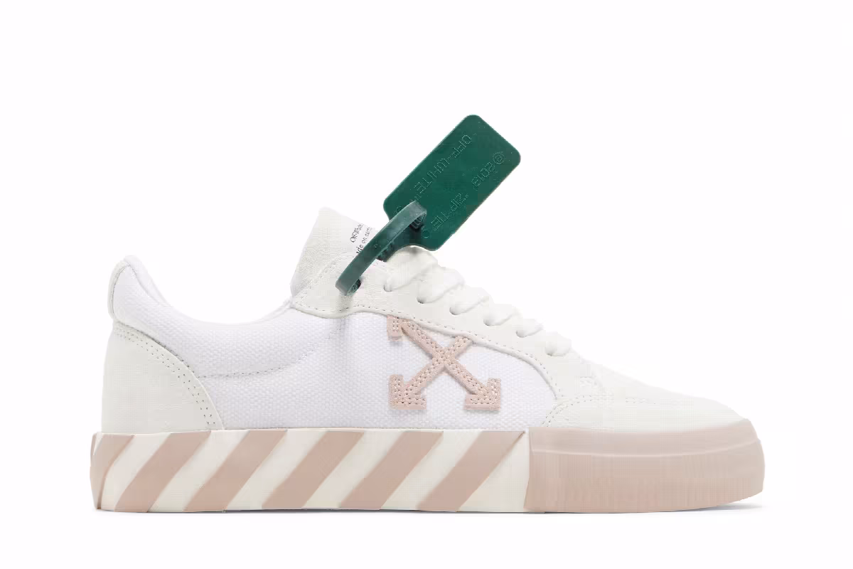 Off-White Women's Vulc Sneaker White Light Pink, view 2