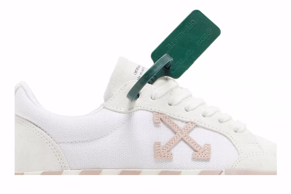 Off-White Women's Vulc Sneaker White Light Pink, view 3