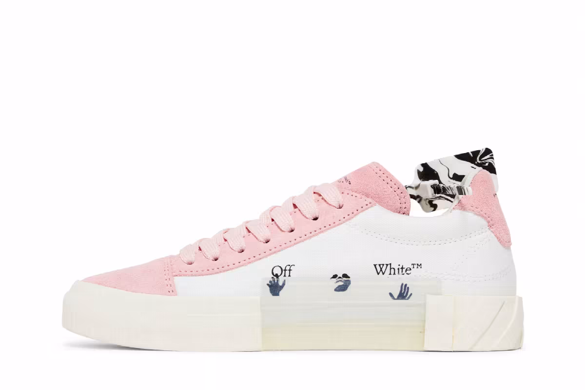 Off-White Women's Vulc Eco Sneaker White Pink, view 4