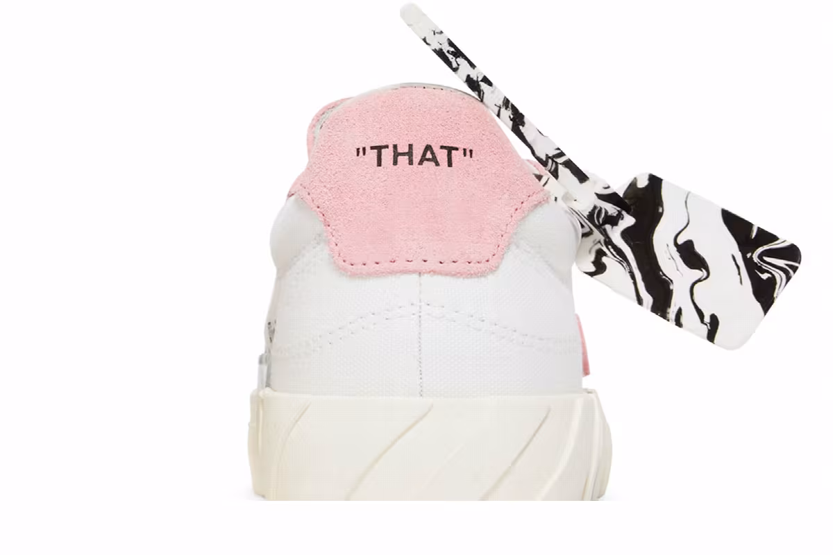 Off-White Women's Vulc Eco Sneaker White Pink, view 8