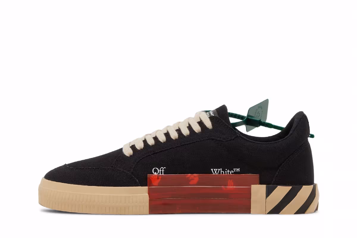 Off-White Vulc Sneaker Black Beige, view 4
