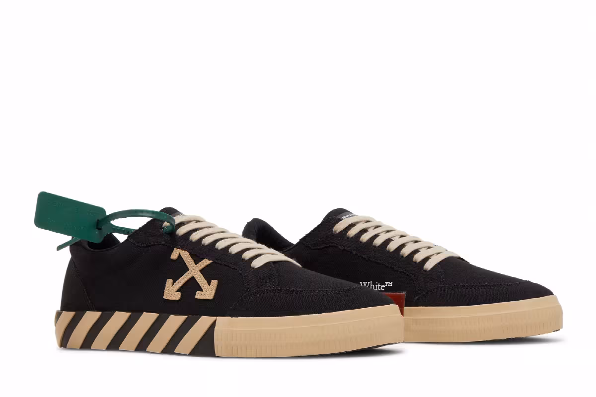 Off-White Vulc Sneaker Black Beige, view 9