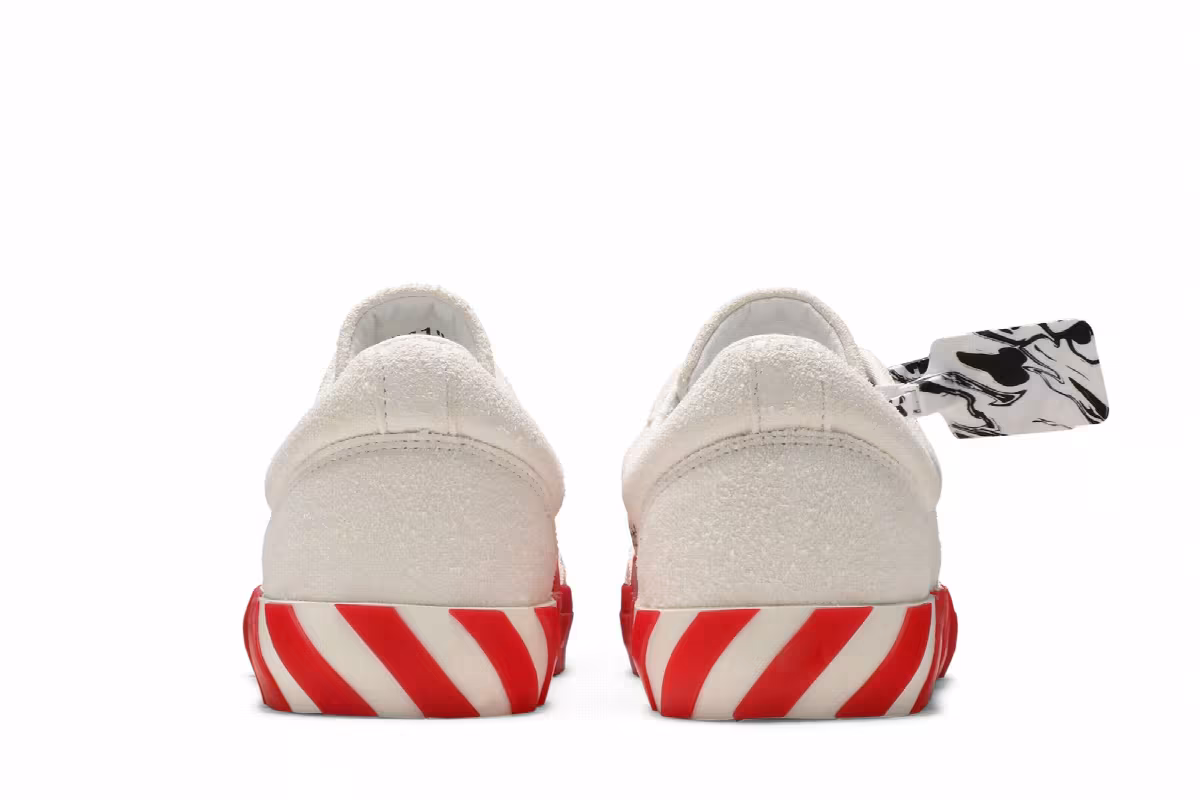Off-White Vulc Sneaker Low White Red, view 7