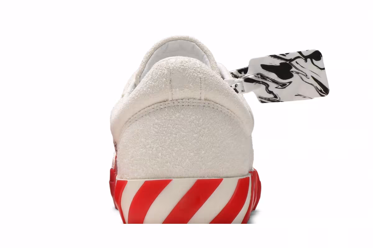 Off-White Vulc Sneaker Low White Red, view 8
