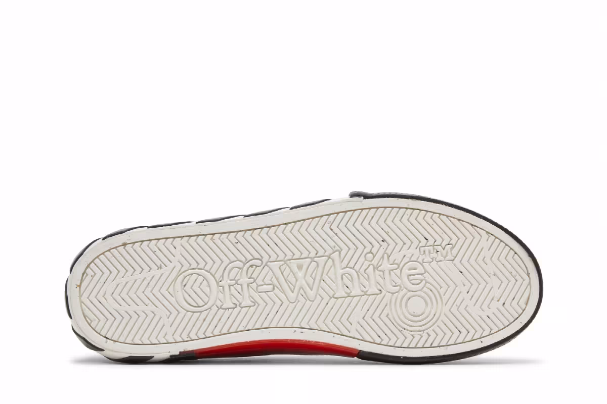 Off-White Vulc Sneaker Black White, view 5