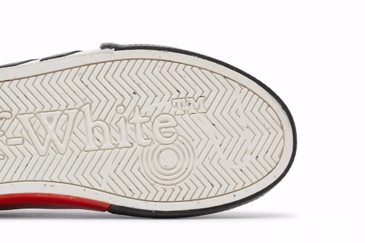 Off-White Vulc Sneaker Black White, view 6