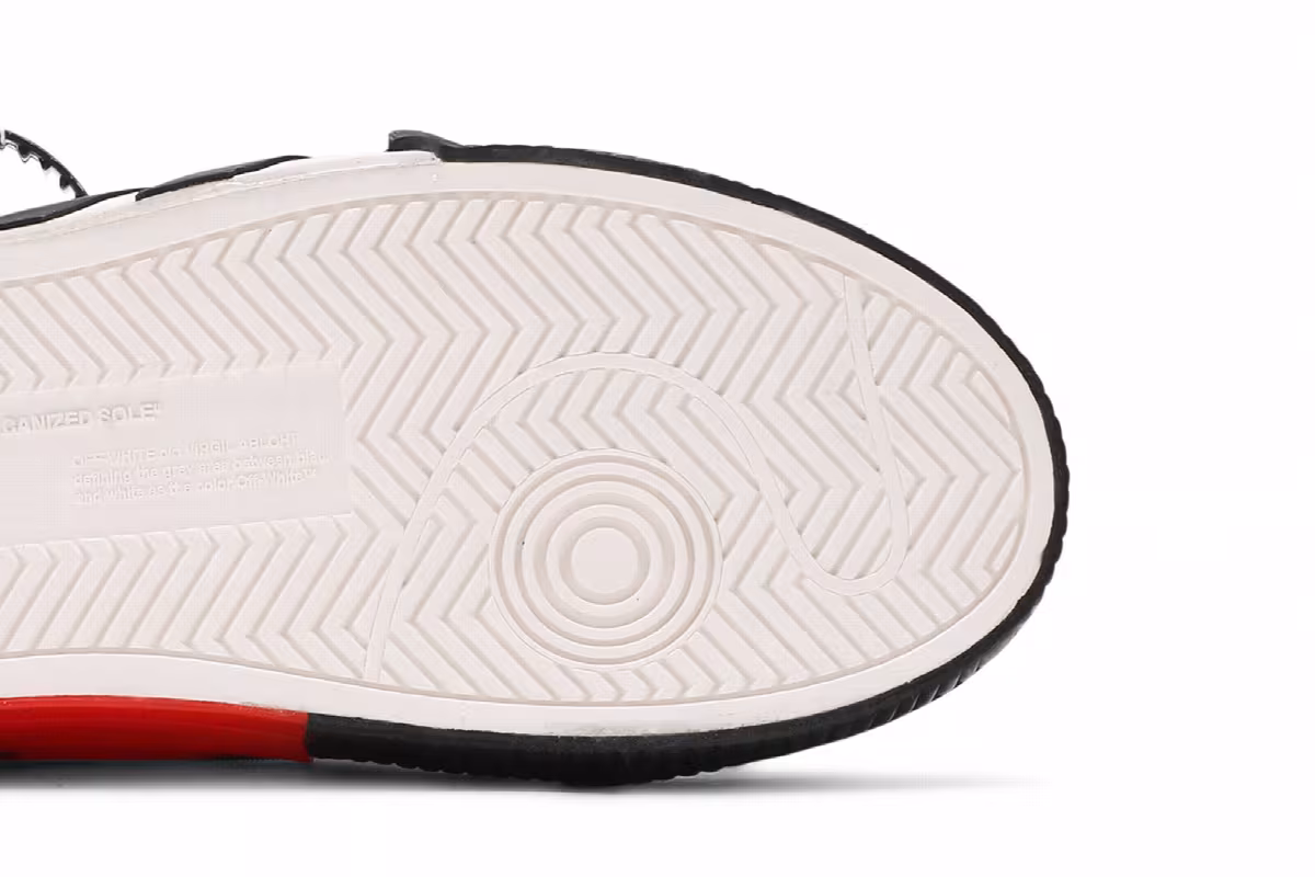 Off-White Women's Vulc Sneaker White Black, view 6
