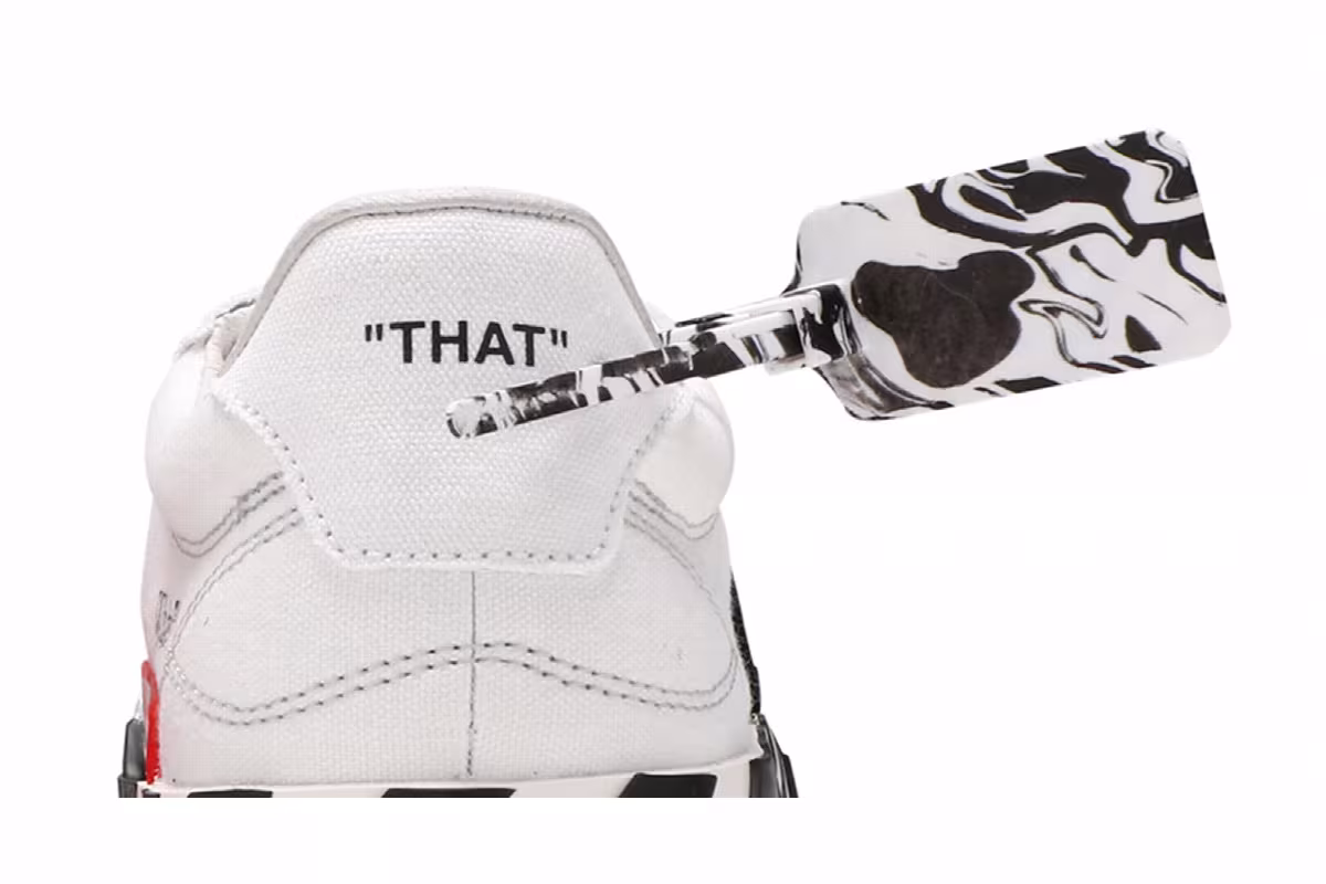 Off-White Women's Vulc Sneaker White Black, view 8