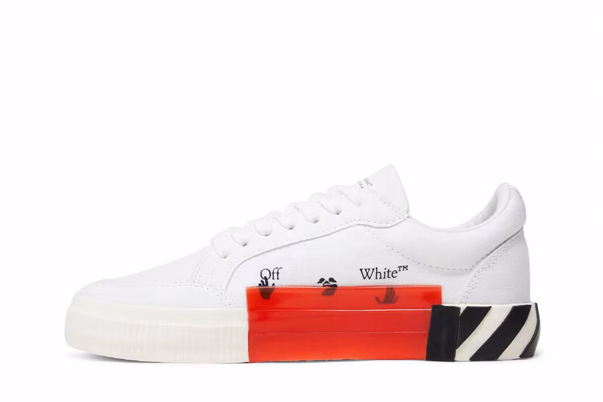 Off-White Women's Vulc Sneaker White Pink 2023, view 4