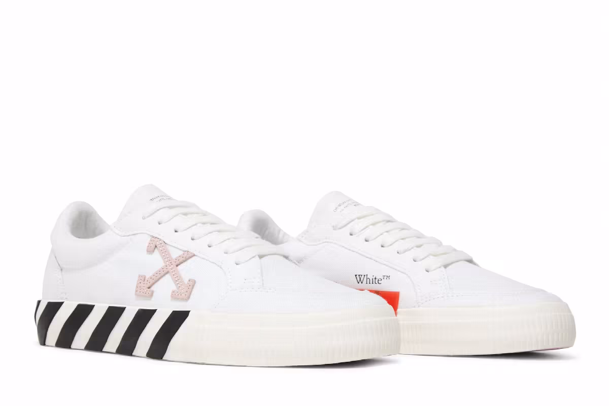 Off-White Women's Vulc Sneaker White Pink 2023, view 9