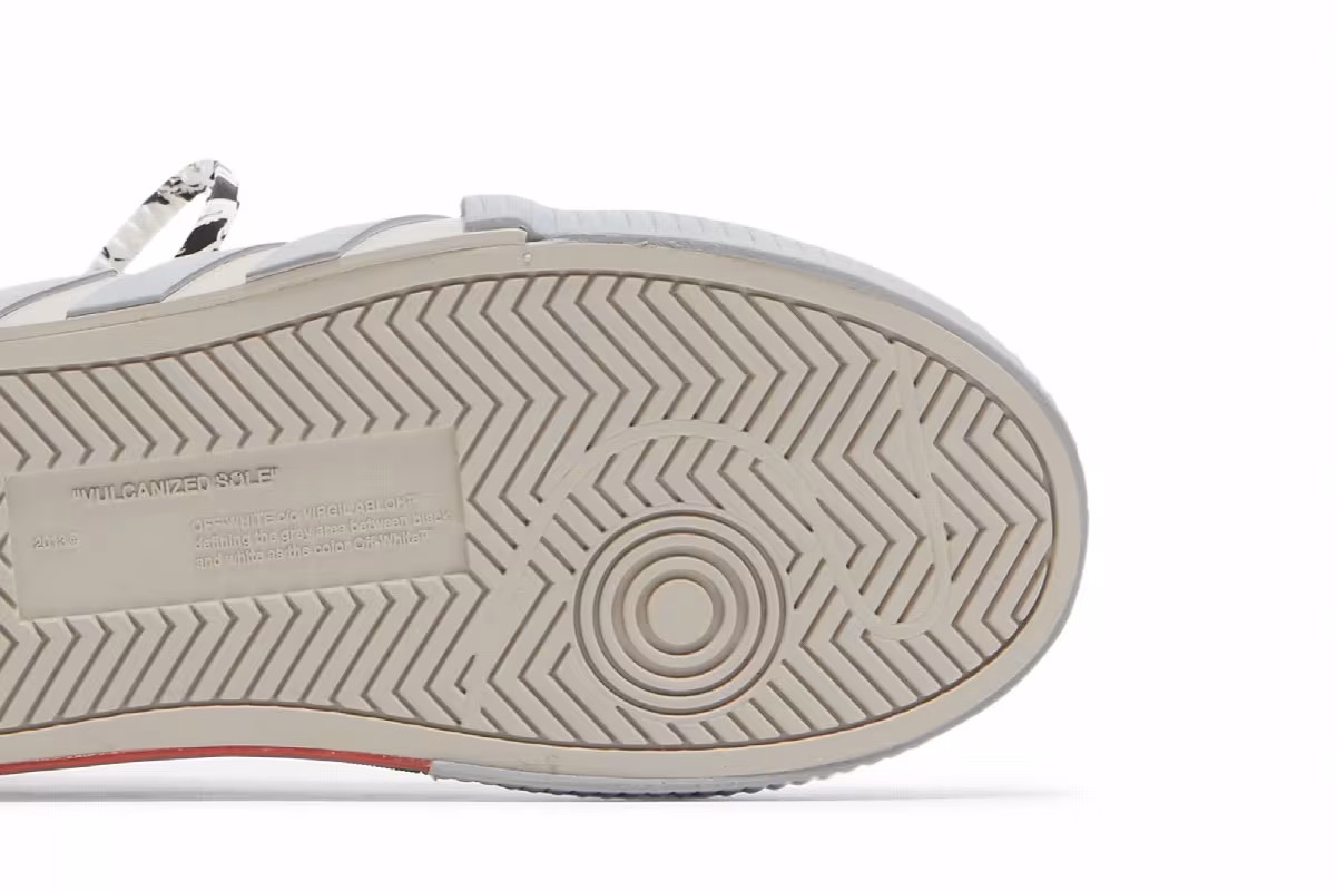 Off-White Women's Vulc Sneaker Beige Grey, view 6