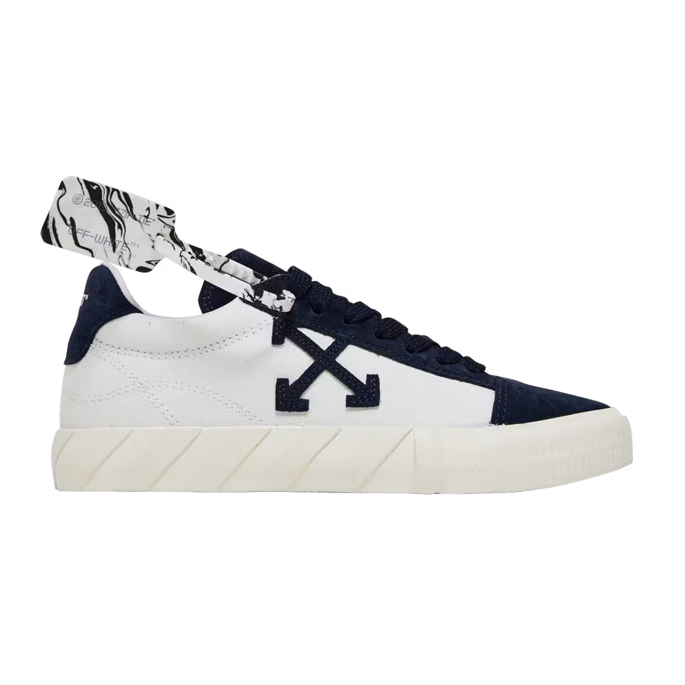 Off-White Women's Vulc Eco Sneaker White Navy Blue
