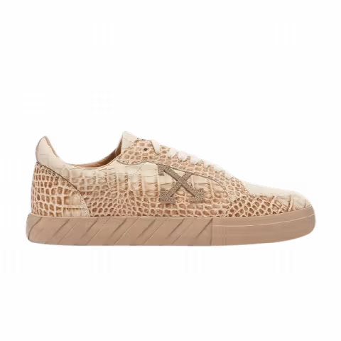 Off-White Vulc Sneaker Low 'Crocodile Pattern - Cream'