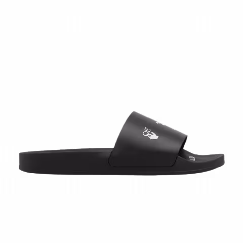 Off-White Logo Print Slide 'Drowning Man - Black'