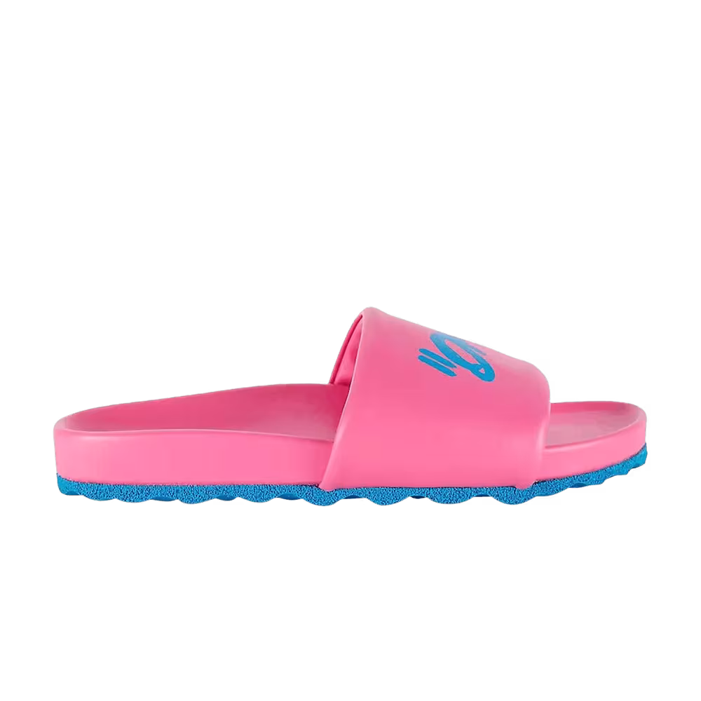 Off-White Logo-Print Sliders Quotes - Pink Blue