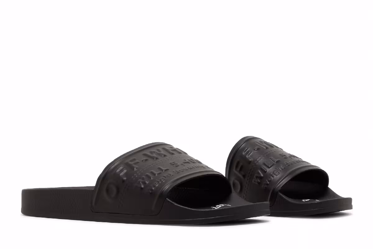 Off-White Women's Pool Sliders Black, view 9