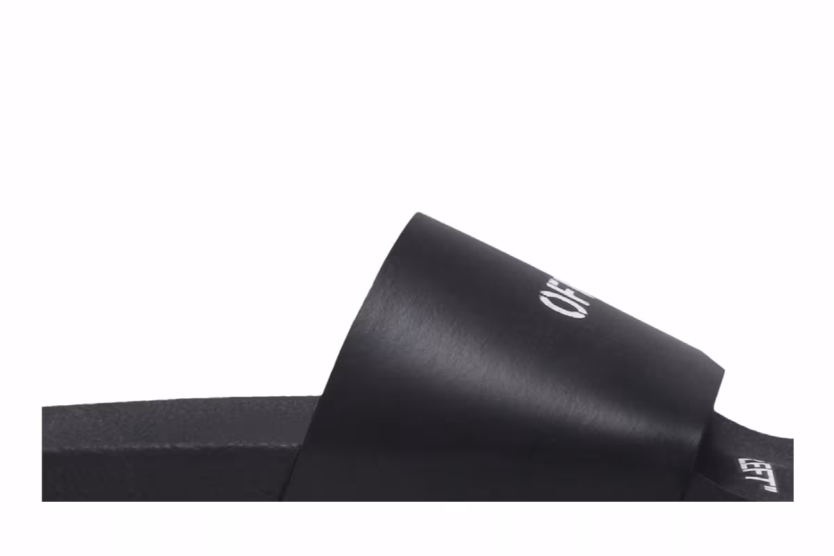 Off-White Print Sliders Black, view 3