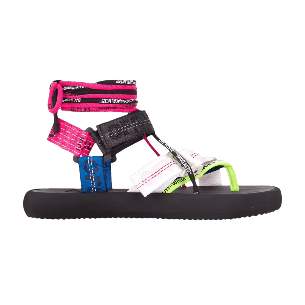Off-White Women's Multistrap Micro Sandal Black Multi