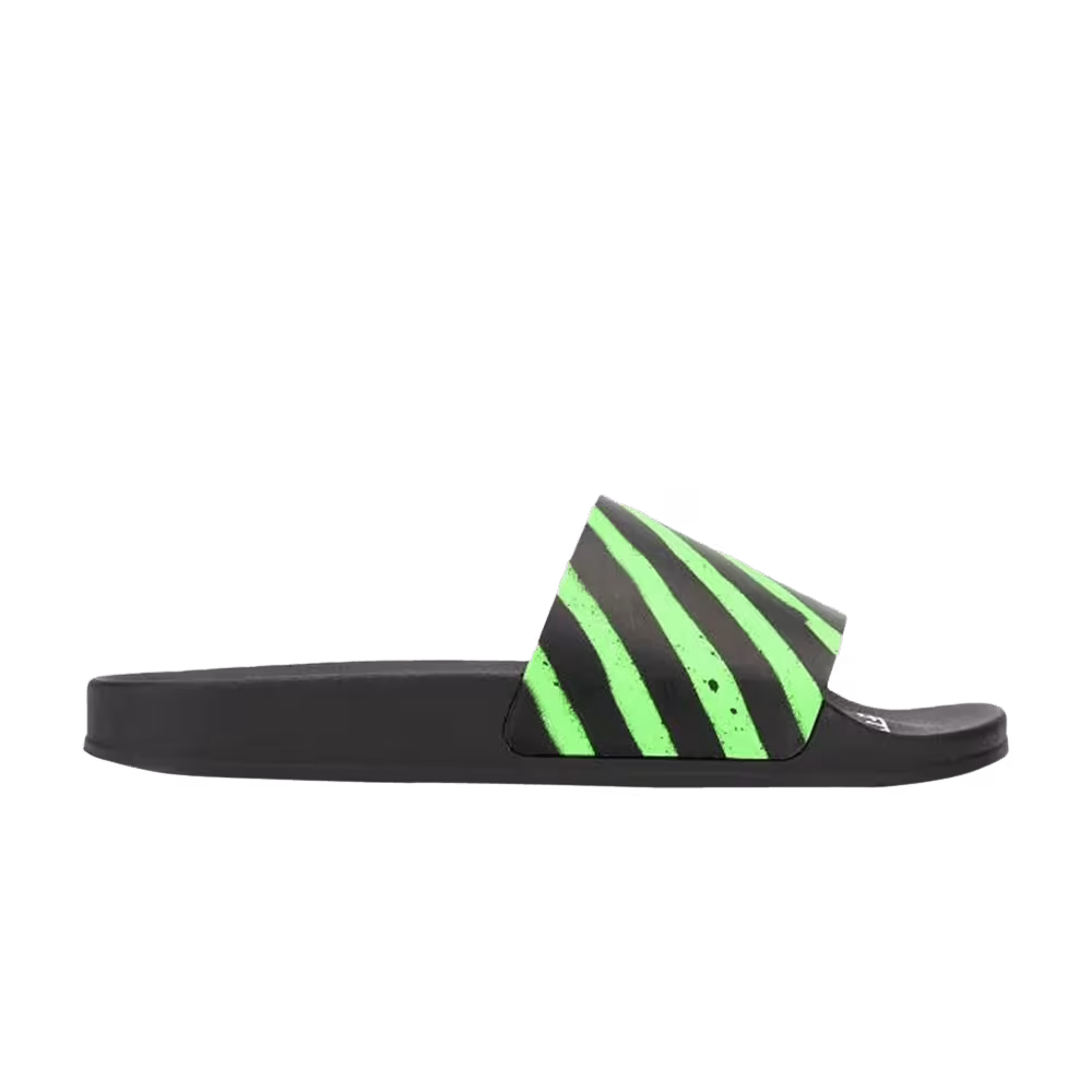 Off-White Sliders Black Green