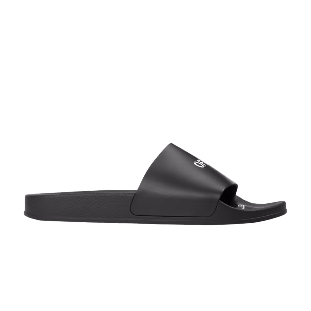 Off-White Off Stamp Sliders Black White