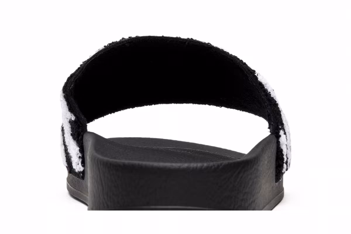 Off-White Flyknit Slider Black White, view 8