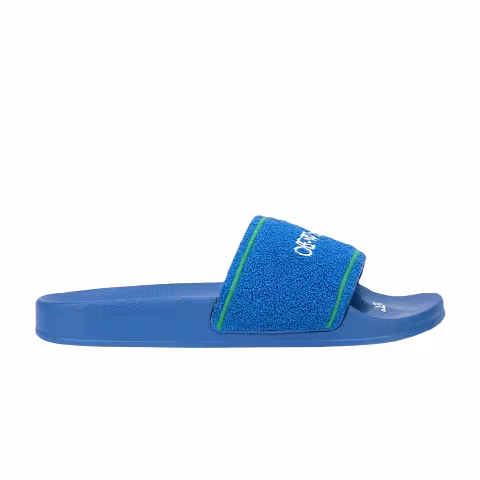 Off-White Logo Sliders 'Towel - Bright Blue'