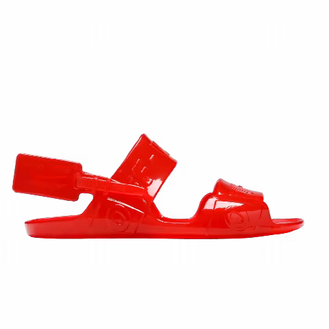 Off-White Wmns Sheer Zip Tie Sandal 'Jelly Red'