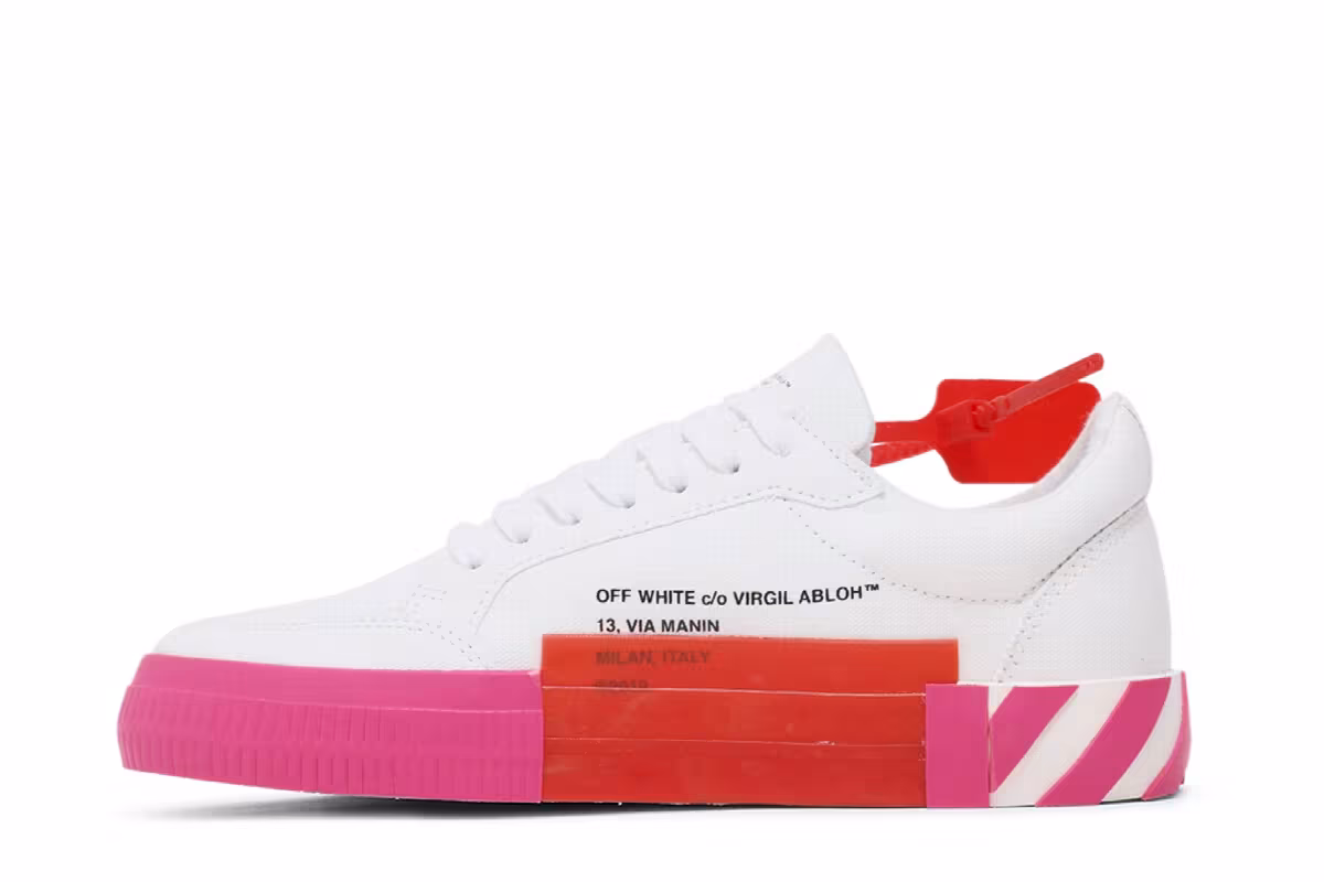 Off-White Women's Arrow Vulcanized Low White Fuchsia, view 4