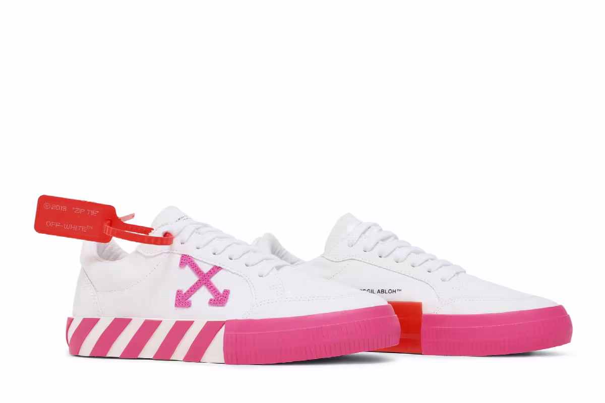 Off-White Women's Arrow Vulcanized Low White Fuchsia, view 9