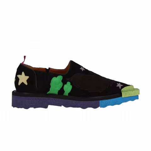 Off-White Sponge Platform Loafer 'Texan Black Green'