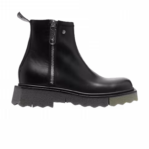 Off-White Sponge Zip Boot 'Black Green'