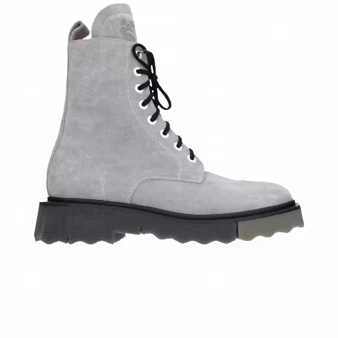 Off-White Sponge Sole Lace Up Boot 'Grey'