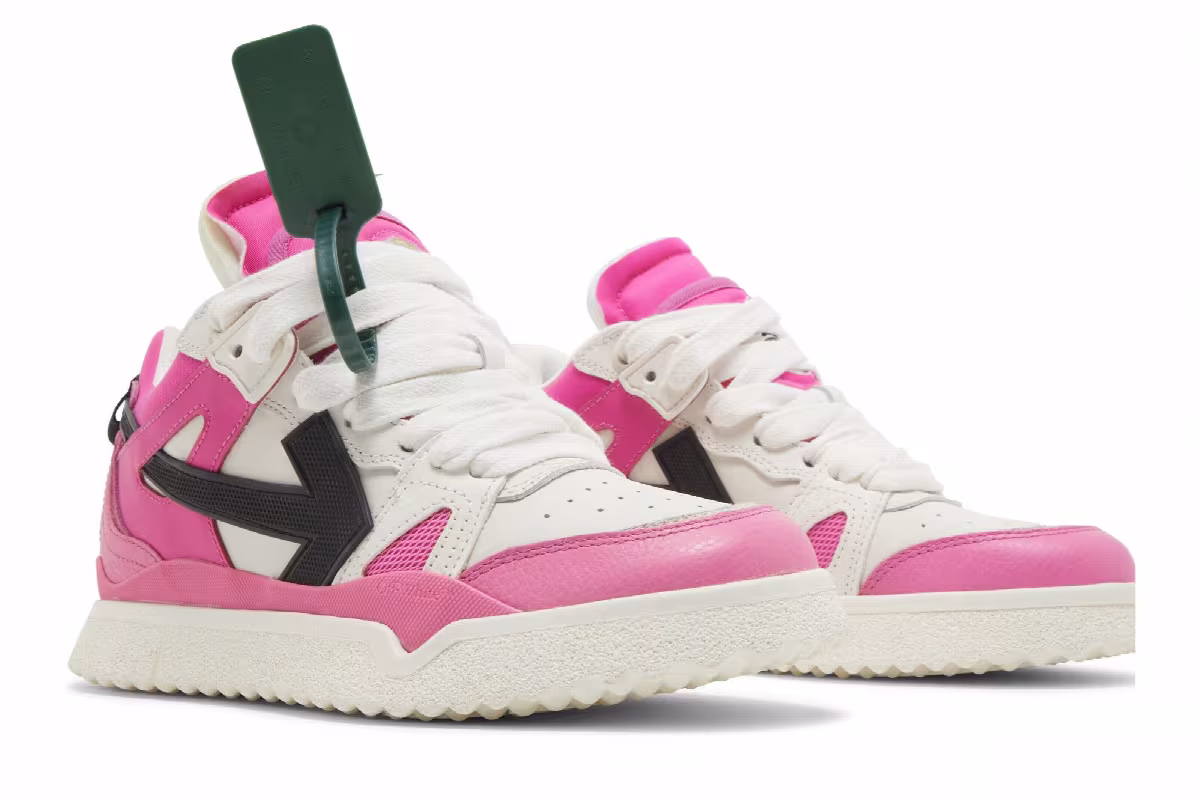 Off-White Women's New Mid Sponge Fuchsia Pink, view 9